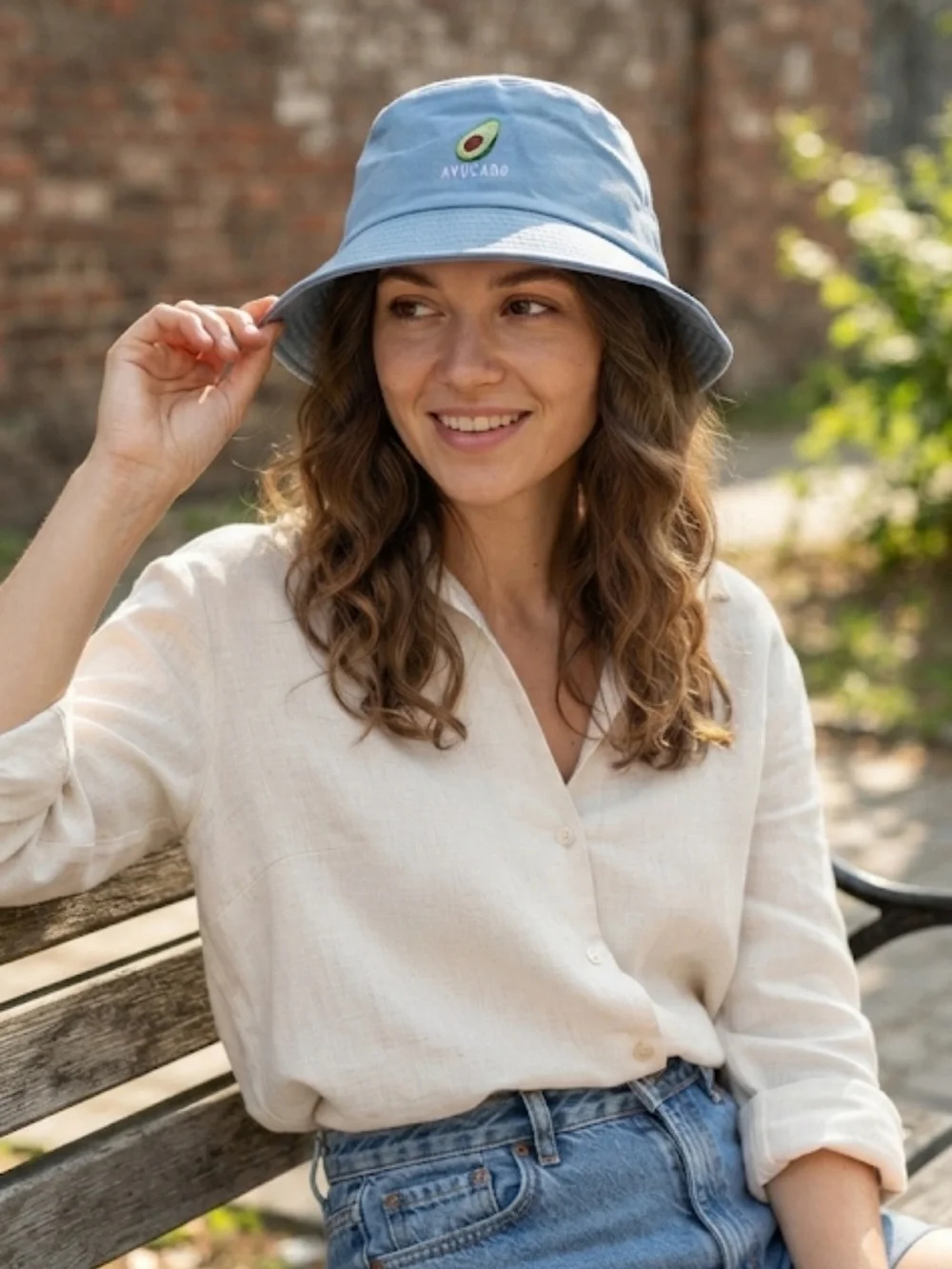 Avocado Blue Bucket Hat